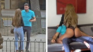 Forró venezuelai bige csoki tangában kapja meg a gazdag gringo faszát