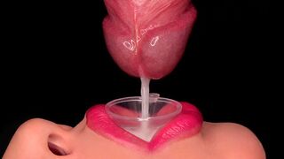 Közelről: a legjobb szopás, ami spriccelésre kényszerít a tölcséren keresztül! élvezés etetés! finom cumizás asmr 4k
