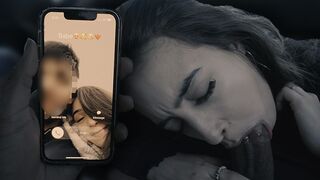 Tini hölgyemény megcsalja a pasiját és leszopja a méretes dákót