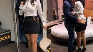 Végre megbasztam a hatalmas keblű hatalmas seggű milf titkárnőmet a hotel szobában